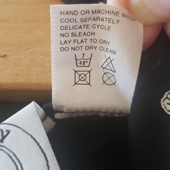 Black Mickey Mouse Print Turtleneck Shirt Sz S - Great For Under a Cardigan Sz S - Picture 5 of 5